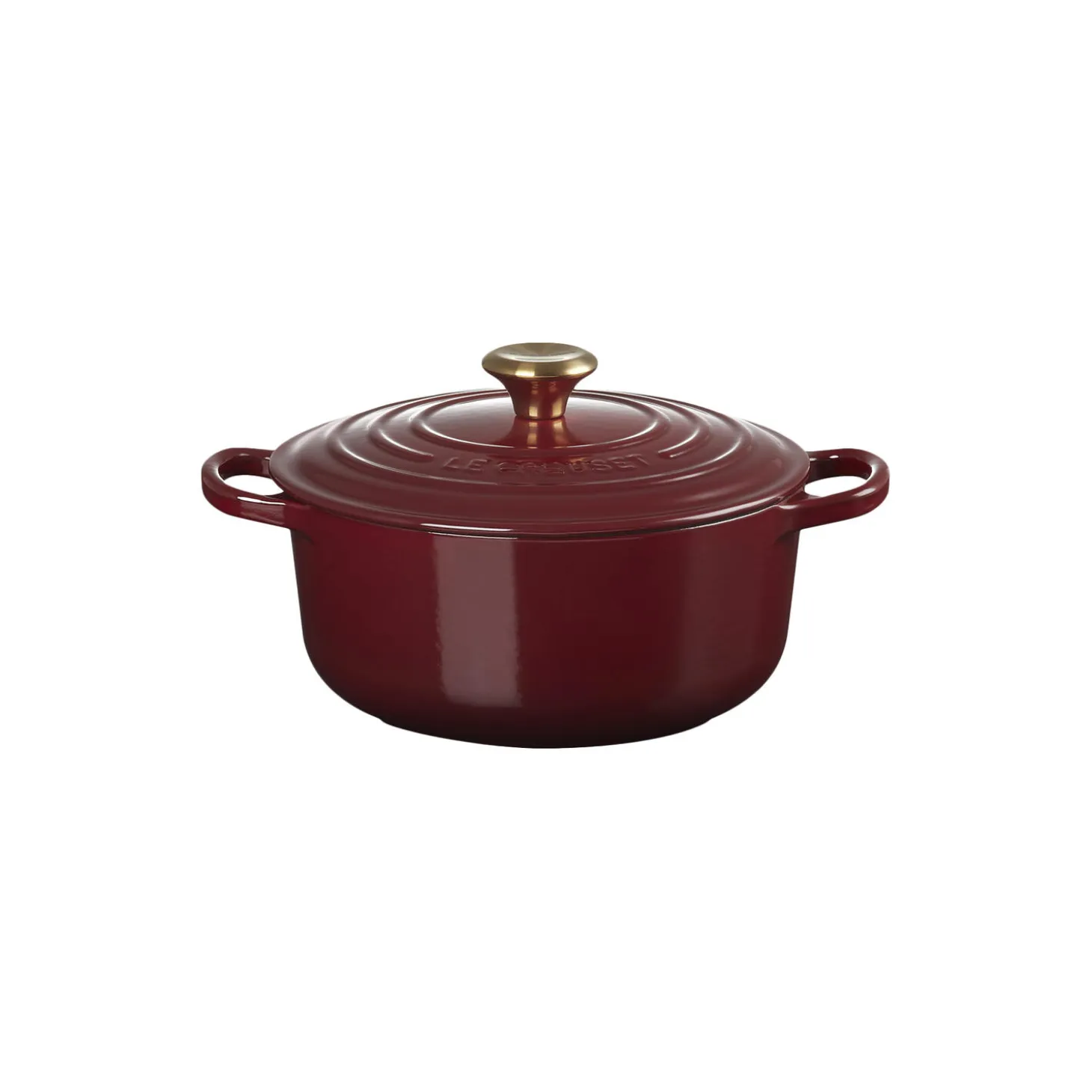 Signature støpejern rund gryte Ø 20 cm, garnet