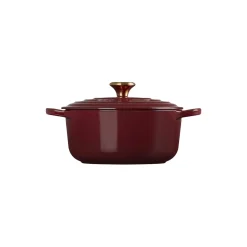 Signature støpejern rund gryte Ø 20 cm, garnet