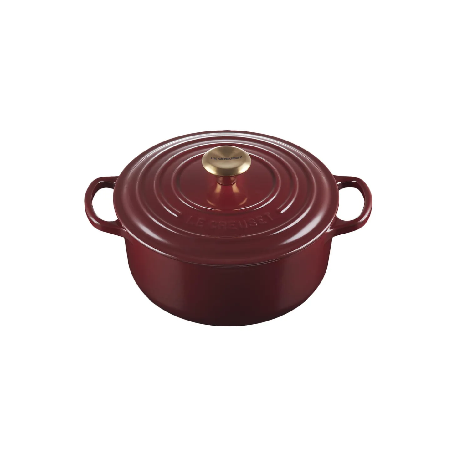 Signature støpejern rund gryte Ø 20 cm, garnet