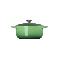 Signature støpejern rund gryte Ø 20 cm, bamboo green
