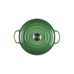 Signature støpejern rund gryte Ø 20 cm, bamboo green