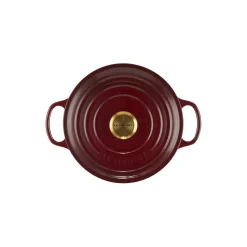 Signature støpejern rund gryte Ø 24 cm, garnet
