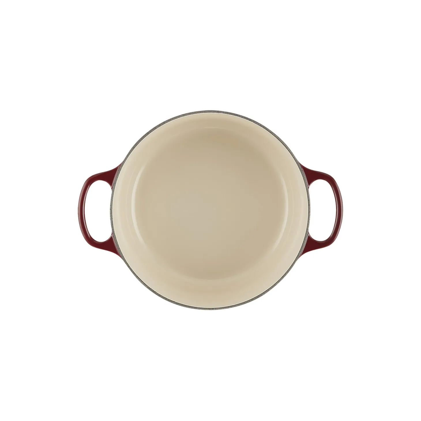 Signature støpejern rund gryte Ø 24 cm, garnet