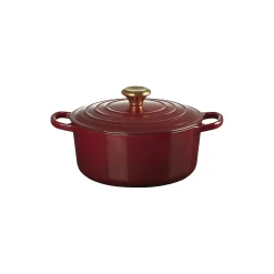 Signature støpejern rund gryte Ø 24 cm, garnet