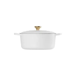 Signature støpejern rund gryte Ø 28 cm, white