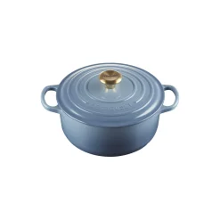 Signature støpejern rund gryte Ø 20 cm, chambray