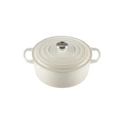 Signature støpejern rund gryte Ø 26 cm, meringue
