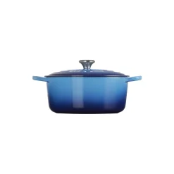Signature støpejern rund gryte Ø 28 cm, azure blue