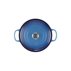 Signature støpejern rund gryte Ø 28 cm, azure blue