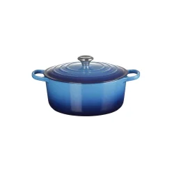 Signature støpejern rund gryte Ø 28 cm, azure blue