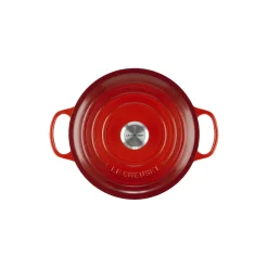 Signature støpejern rund gryte Ø 26 cm, cerise