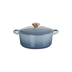 Signature støpejern rund gryte Ø 24 cm, chambray