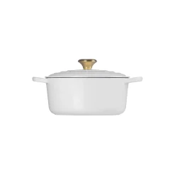 Signature støpejern rund gryte Ø 24 cm, white