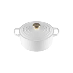 Signature støpejern rund gryte Ø 24 cm, white