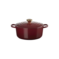 Signature støpejern rund gryte Ø 26 cm, garnet