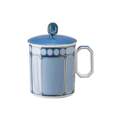 Signum Krus med håndtak og lokk, azur