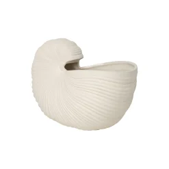 Skjell vase, off-white