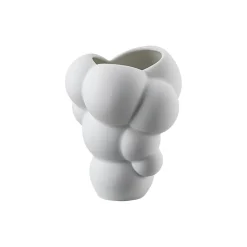Skum Weiss matt Mini Vase 10 cm