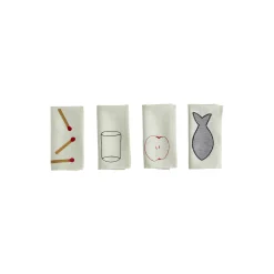 Sobremesa Napkin Set of 4, green