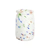 Splash Roll Neck vase, white dot