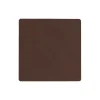 Square glassbrikke, nupo dark brown