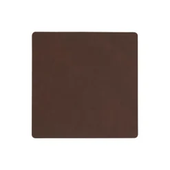 Square glassbrikke, nupo dark brown