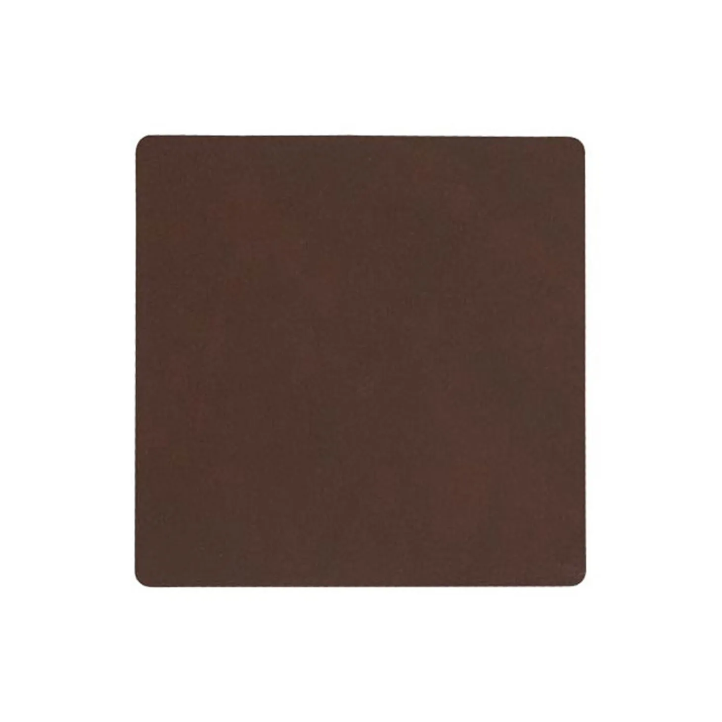 Square glassbrikke, nupo dark brown