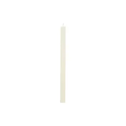 Square stearinlys, off-white