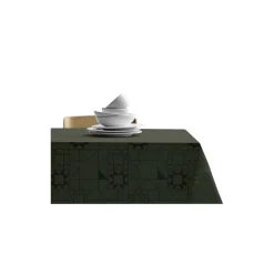 Star Damask duk, forest green
