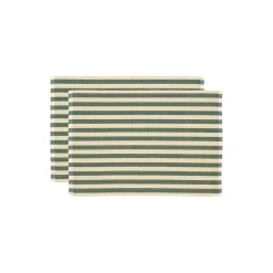 Statement Stripe dekkebrikke, green