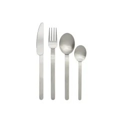 Stelo Bestikksett med 4, brushed stainless steel