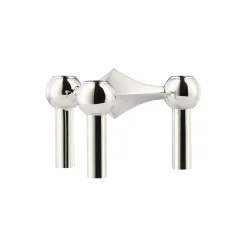 STOFF Nagel lysestake, krom