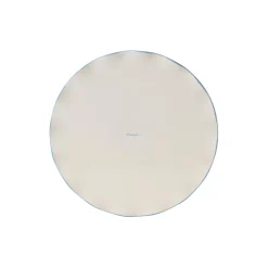 Stoneware Wavy kakestativ white/blue