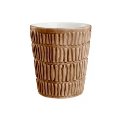 Stripes kopp 30 cl, cinnamon