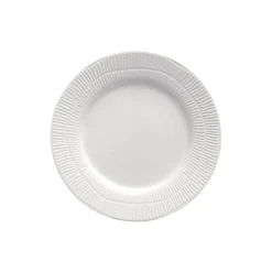 Stripestallerken28 cm, white