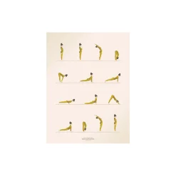 Sun Salutation plakat, 40x30 cm