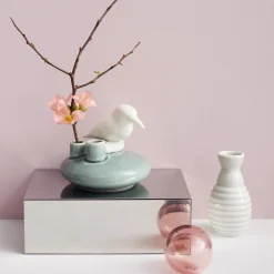 Sweet Stories Kingfisher vase, peacock