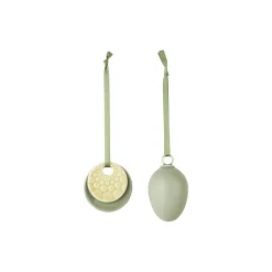 Sweet Stories Ornaments 2 pcs, sage