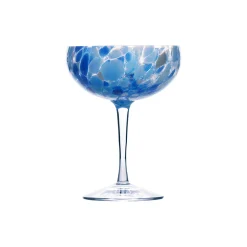 Swirl - champagneglass, blå