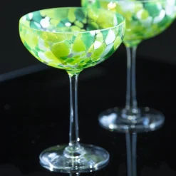 Swirl - champagneglass, grønn