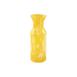 Swirl karaffel/vase, gul multi