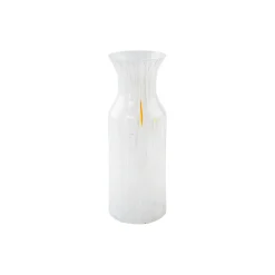 Swirl karaffel/vase, hvit multi