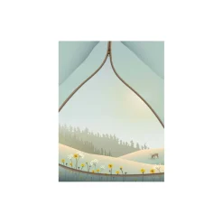 Tent with a view plakat, 70x50 cm