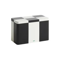 Tin beholder, black/off-white