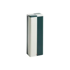 Tin beholder, green/off-white