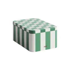 Tinbeholder, green/off-white