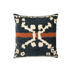 Upscale aakle pute 60x60, black/rust