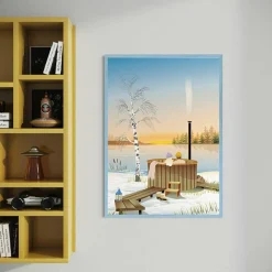 UTENDØRS BOBLEBAD plakat