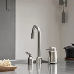 VIPP9 såpedispenser, bord, rustfritt stål