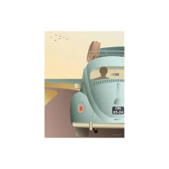 VW Beetle plakat, 50x70 cm
